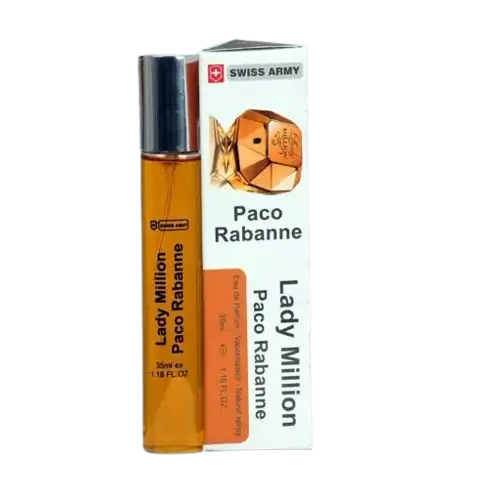 عطر و ادکلن جیبی سوئیس آرمی (سوئیس آرمه) پاکو رابان لیدی میلیون ادو پرفیوم 35 میل عطرافرا