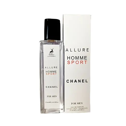 ادکلن جیبی الحمبرا شنل الور هوم اسپرت ادو پرفیوم 35 میلی لیتر عطرافرا