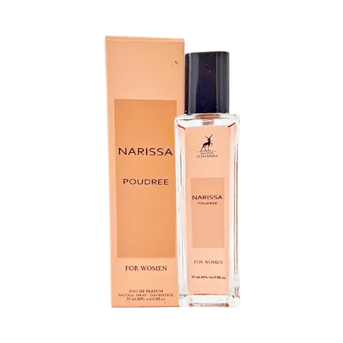 ادکلن جیبی الحمبرا ناریسا پودری ادو پرفیوم 35 میلی لیتر عطرافرا