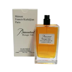 تستر جعبه سفید میسون فرانسیس کورکجان (کرکجان) باکارات رژ سفید 540 ادوپرفیوم اماراتی 100 میل عطرافرا