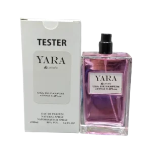 تستر جعبه سفید لطافه یارا صورتی ادوپرفیوم اماراتی 100 میل عطرافرا